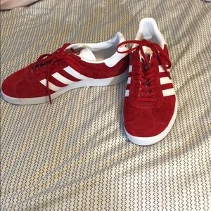 Red Adidas Gazelles
